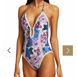Zimmerman Poppy Crochet One Piece Swimsuit 1